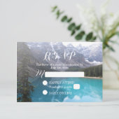 Bergmeer Wedding Elegant RSVP (Staand voorkant)