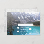 Bergmeer Wedding Elegant RSVP (Voorkant / Achterkant)