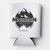 Bergmeester, gepersonaliseerde wandelaar/fietser blikjeskoeler (Voorkant)