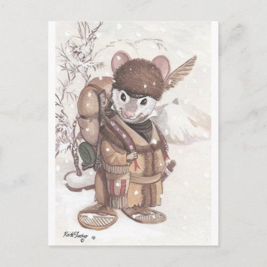 bergmuis briefkaart (Voorkant)