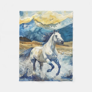 Bergpaard Fleece Deken