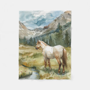 Bergpaard Fleece Deken
