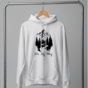 Bergpad "Het is mijn weg" Natuur Grafisch Hoodie