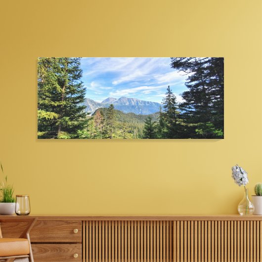 bergpanorama canvas afdruk (Insitu (Woonkamer))