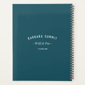 Bergpen voor outdoorreisgids planner (Achterkant)