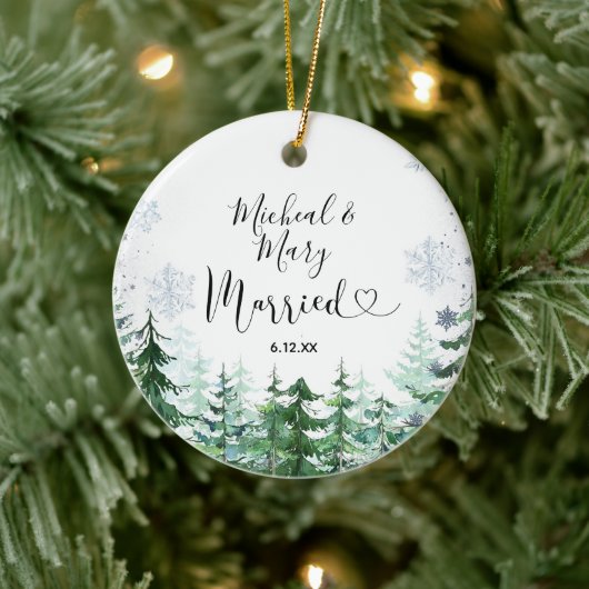 Bergpine Trees Wedding Ornament Gift (Boom)