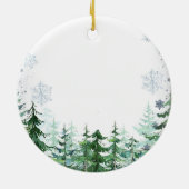 Bergpine Trees Wedding Ornament Gift (Achterkant)
