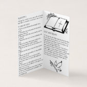 Bergrede op de berg - Gebed Kaart Visitekaartjes (Binnen)