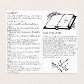 Bergrede op de berg - Gebed Kaart Visitekaartjes (Binnenkant ongevouwen)