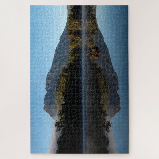Bergreflecties in het meer, 1014 stuks legpuzzel (Verticaal)