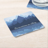 Bergreflecties Ontwerppapier Onderzetter (Schuin)