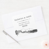 Bergretraite ⎢ Retouradressticker Vierkante Sticker (Envelop)