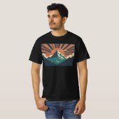 Bergretro t-shirt (Voorkant volledig)