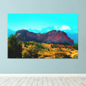  bergscène verpakt canvas afdruk (Insitu (Houten vloer))