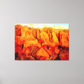 Bergscheen bij Zonneverf Canvas Afdruk (Voorkant)