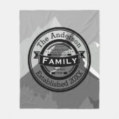 Bergse Inspirerend regels voor prijsopgave Fleece Deken (Voorkant)