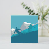 Bergskisport kaart (Staand voorkant)