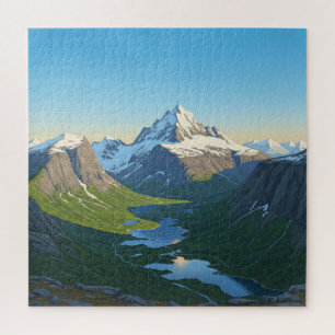 Bergskyline puzzel