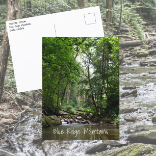 Bergstroom Blue Ridge Mountains NC Briefkaart