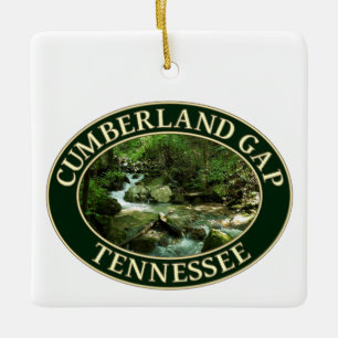 Bergstroom in Cumberland Gap, Tennessee Keramisch Ornament