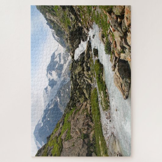 Bergstroom Schilderachtig landschap Jigzaag Puzzle Legpuzzel (Verticaal)