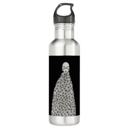 Bergte van bloemen waterfles