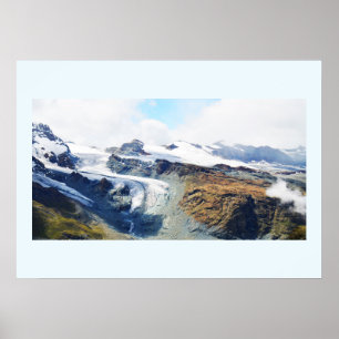 Bergtoppen in de Zwitserse Alpen Poster