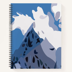 Bergtoppen Natuur Landschap Notitieboek