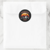 bergvader ronde sticker (Tas)