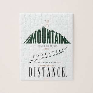 Bergvoetstappen Afstand Citaat Legpuzzel