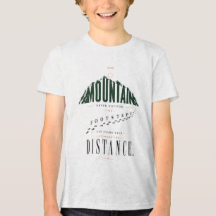 Bergvoetstappen Afstand Quote Tri-Blend Shirt