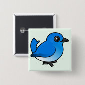 Bergvogel Vierkante Button 5,1 Cm (Voorkant /achterkant)