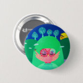 Bergwalvissen Ronde Button 5,7 Cm (Voorkant /achterkant)