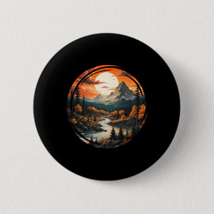 Bergwandelen Outdoor Natuur Wilde Dieren Bos Mou Ronde Button 5,7 Cm
