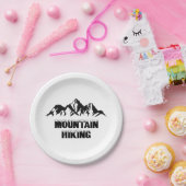 Bergwandelen Papieren Bordje (Feest)