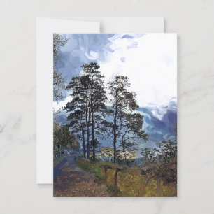 BERGWANDELING BRIEFKAART