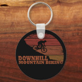 bergwandeling in bergafwaarts sleutelhanger (Voorkant)