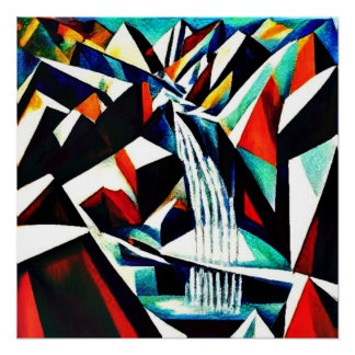 Bergwaterval 10 perfect poster