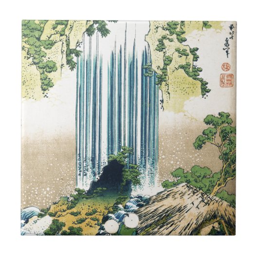 Bergwaterval boven de schuur tegeltje (Voorkant)