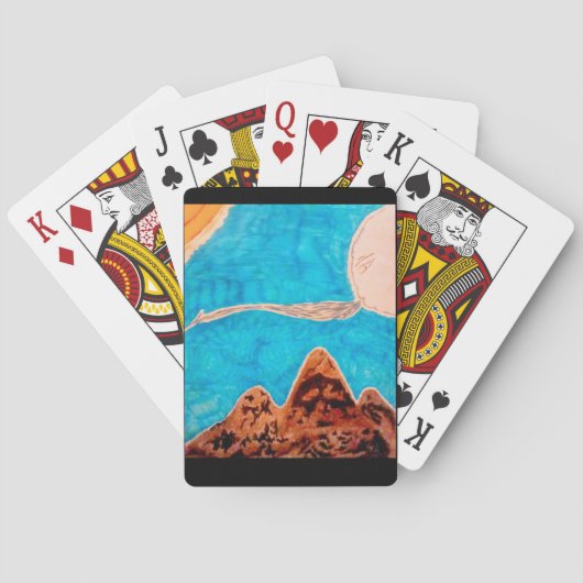 Bergweerscène Pokerkaarten (Achterkant)