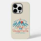 bergwolf klimmen wandelen buiten Case-Mate iPhone case (Achterkant)