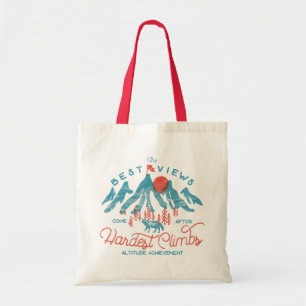 bergwolf klimmen wandelen buiten tote bag
