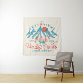 bergwolf klimmen wandelen buiten wandkleed (In situ)