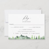 Bergwoud RSVP met vleeskeuzekaart (Voorkant)