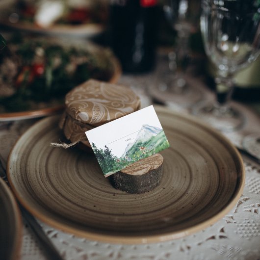Bergwoudbloem | Weddenschapskaart Visitekaartjes