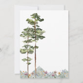 Bergwoudbruiloft Kaart (Achterkant)