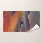 Bergzonsondergang bad handdoek (Handdoek)