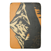 bergzonsondergang badmat (Voorkant Verticaal)