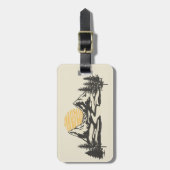 Bergzonsondergang Bagagelabel (Voorkant verticaal)