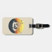 Bergzonsondergang Bagagelabel (Voorkant horizontaal)